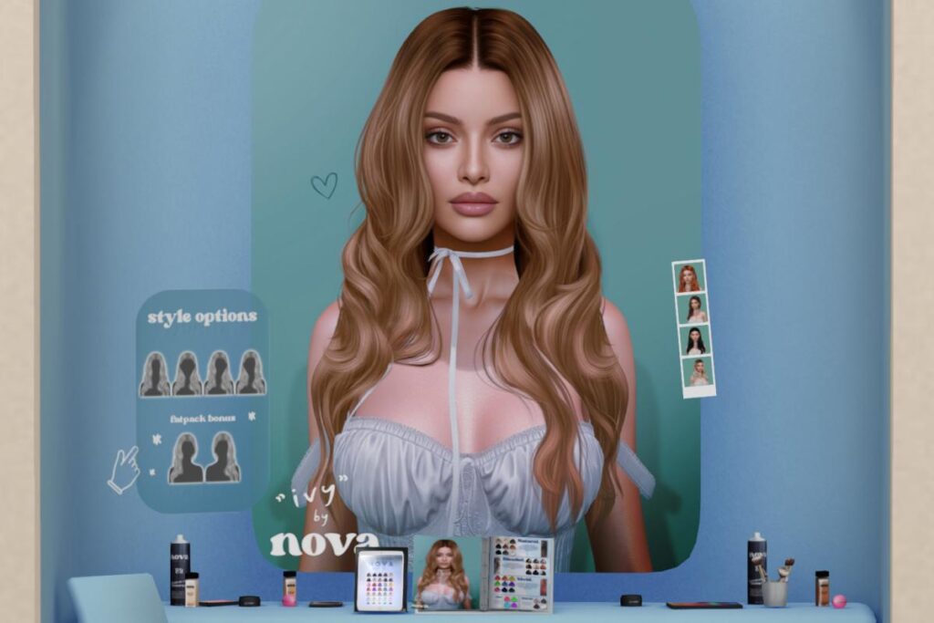 Ivy Hair - EvoX/Inithium/Legacy/Reborn/+mods, L$88 each Hud/L$288 each/L$988 FP