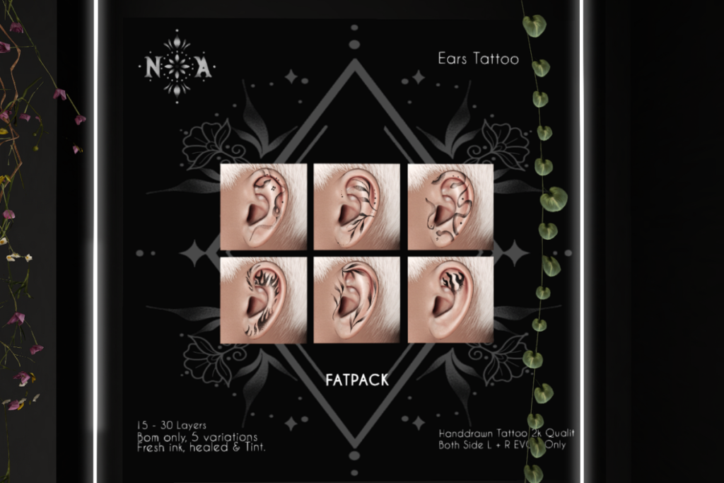 Ears Tattoo - BOM, L$599