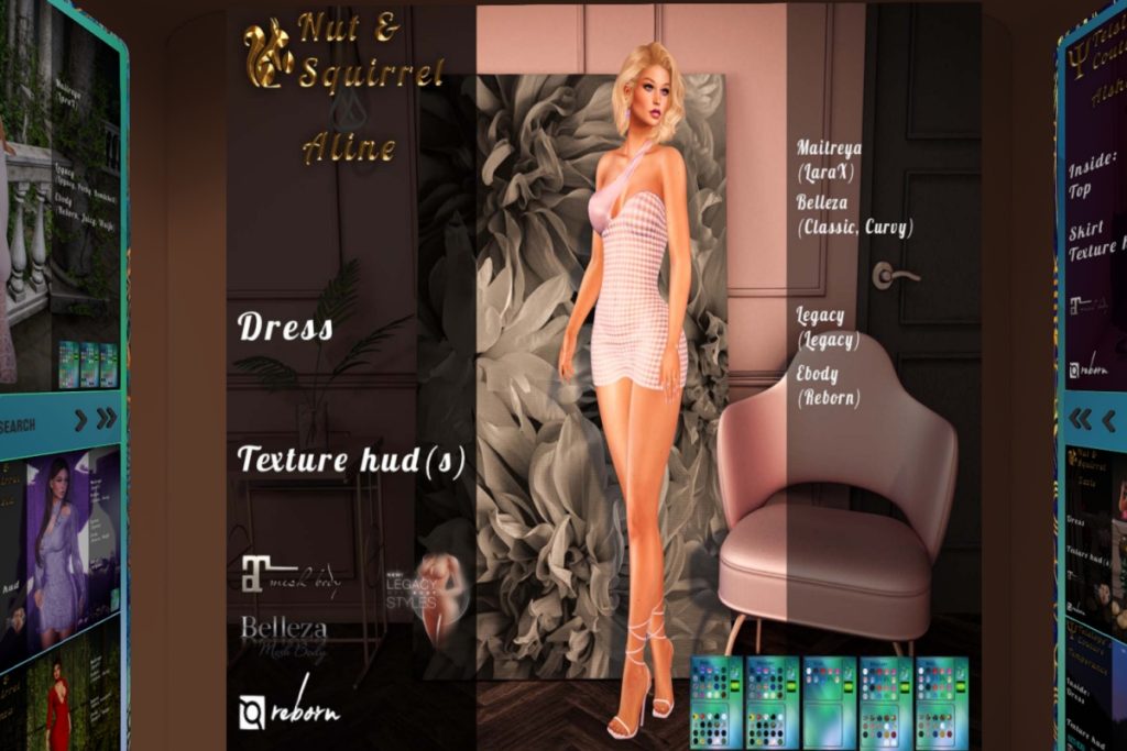 Aline Dress - Belleza/Legacy/Maitreya/Reborn, L$120