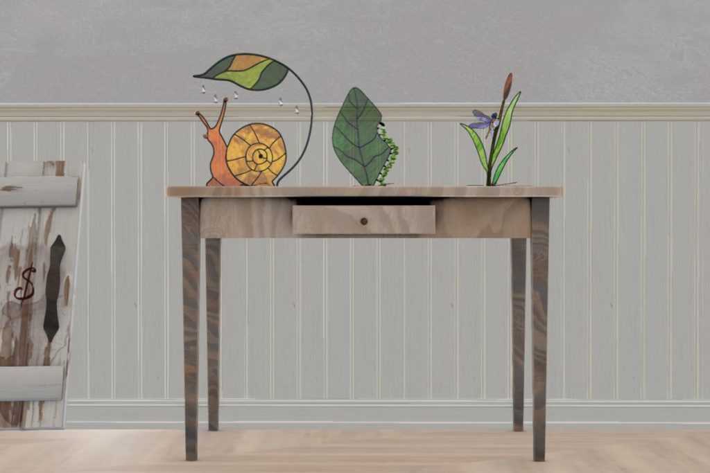 Glass Grove Snail, Glass Grove Caterpillar &amp; Glass Grove Dragonfly, L$169 each/L$450 FP