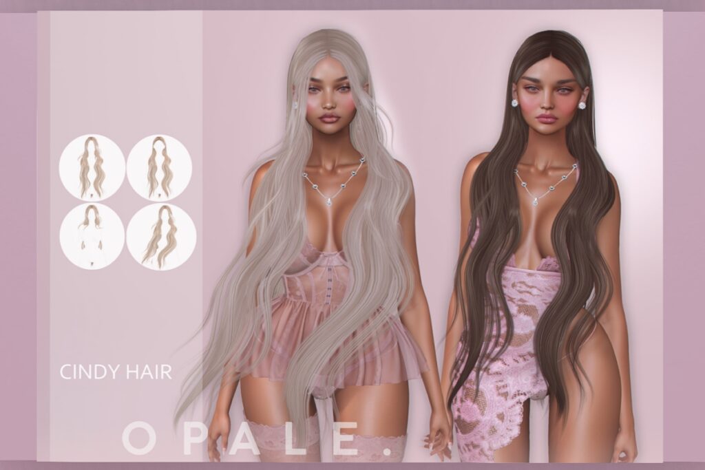 Cindy Hair, L$350 each/L$590 FP