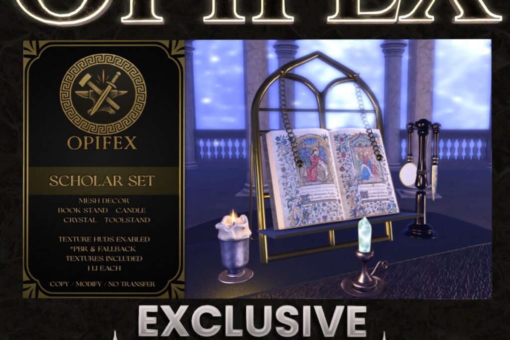 Scholar Set, L$100-150 each/L$350 FP