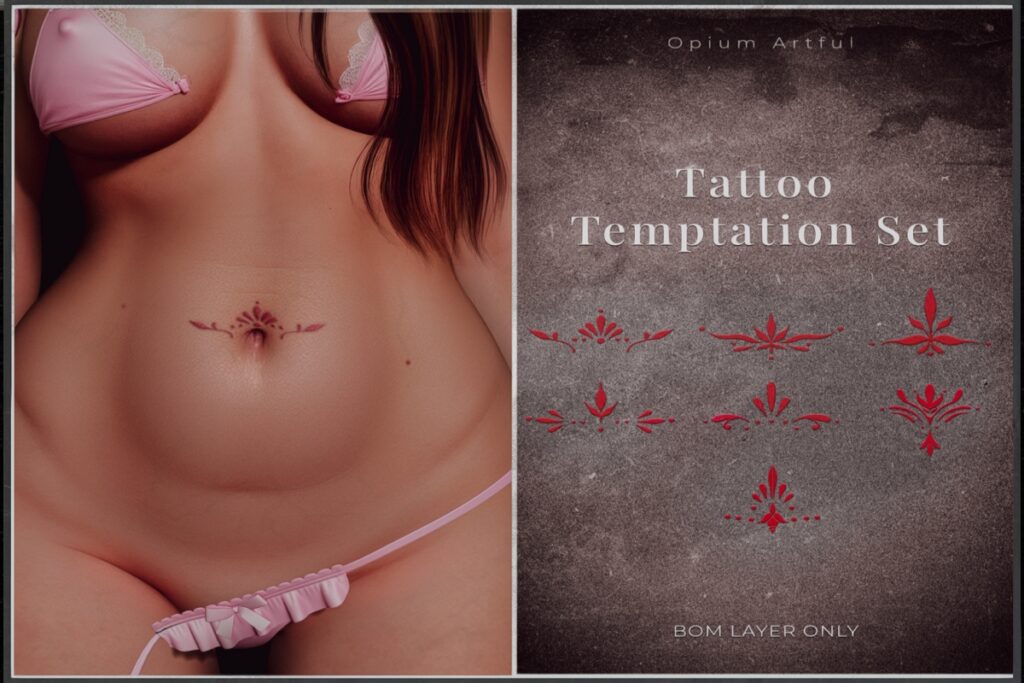 Temptation Tattoo Set, L$249