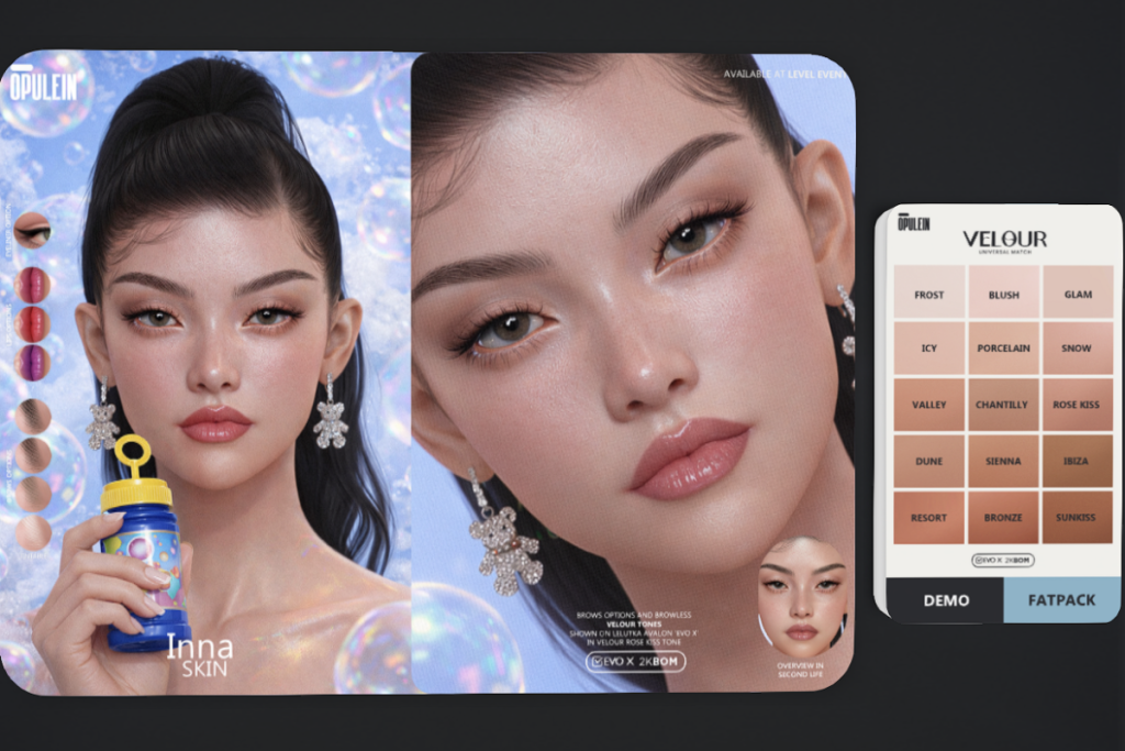 Inna Skin - EvoX/Velour, L$699 each/L$1699 FP