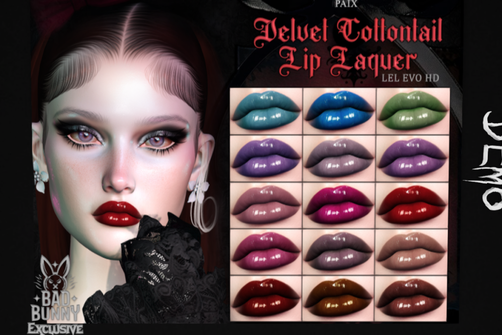 Velvet Cottontail Lip Laquer - EvoX, L$199