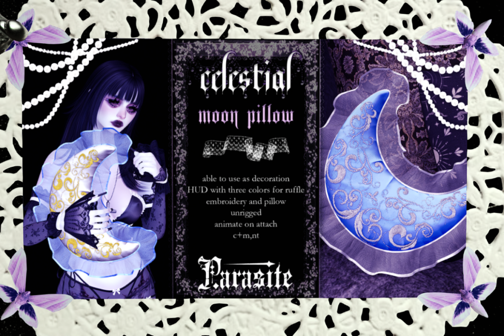 Moon Pillow Holdable, L$125