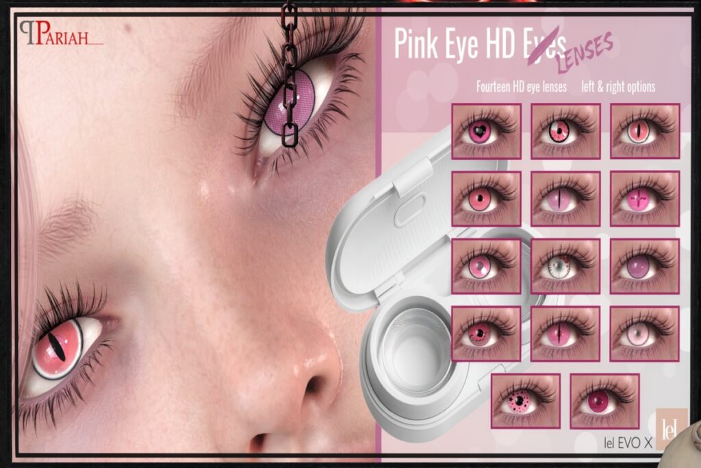 Pink Eye HD Lenses - Evo/EvoX, L$225