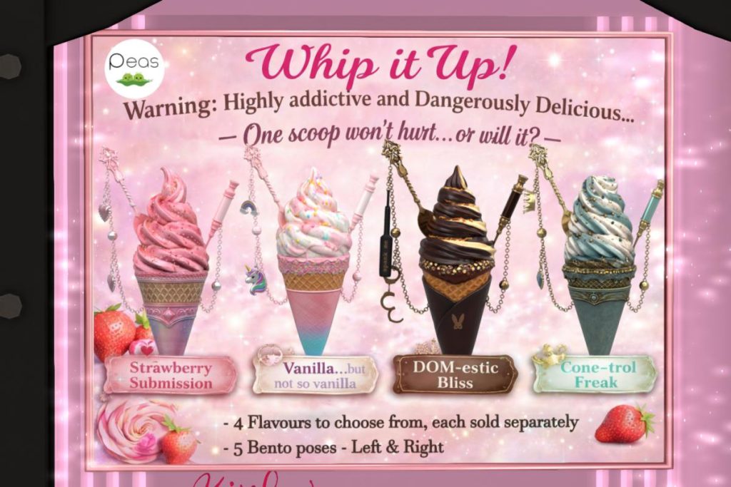 Whip It Up, L$249 each/L$995 FP