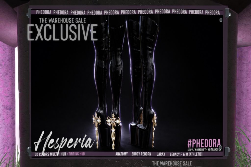 Hesperia Boots - Anatomy/Legacy F+M/MaitreyaX/Reborn/+mods,L$659