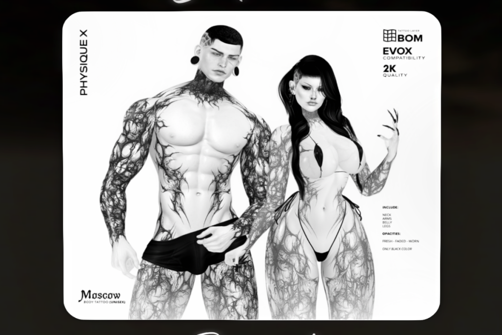 Moscow Unisex Tattoo - EvoX, L$399