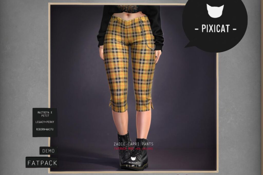 Zadie Capri Pants - Legacy/MaitreyaX/Reborn/+mods, L$188 each/L$888 FP