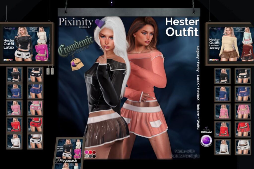 Hester Top and Skirt - Legacy/MaitreyaX/Reborn/+mods, L$299 each/L$1299 each FP/L$1799 MP