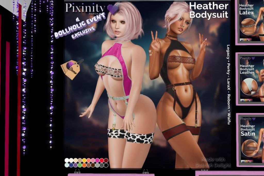 Heather Bodysuit - Legacy/MaitreyaX/Reborn/+mods, L$499 each/L$899 FP