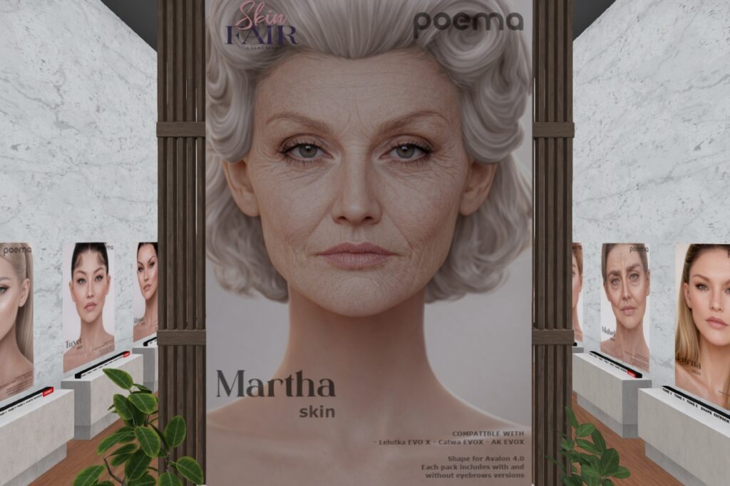 Martha Skin &amp; Shape - AkX/CatwaX/EvoX Avalon, L$850 each/L$4300 FP