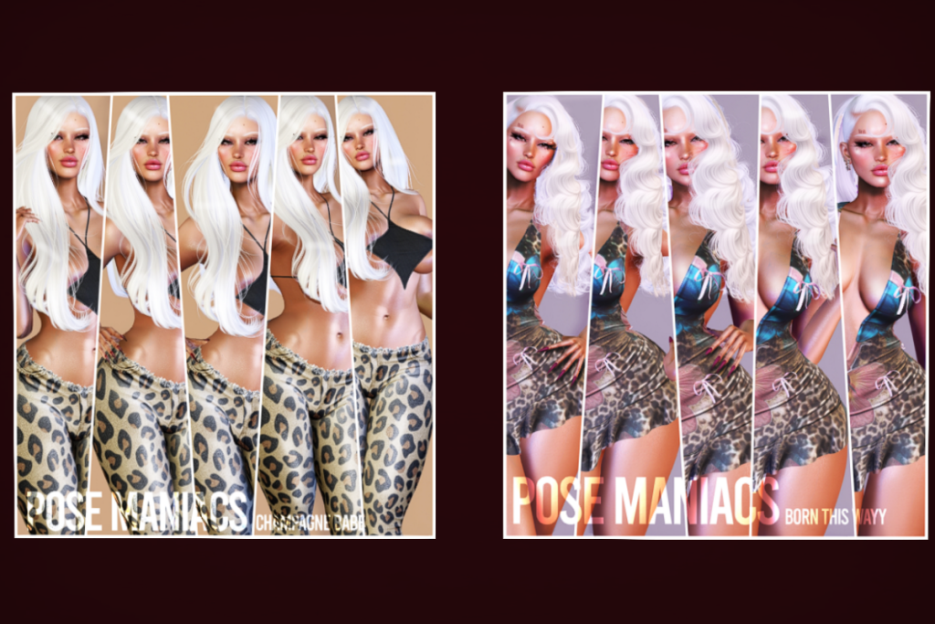 Champagne Babe and Born This Way Poses, L$70 each/L$199 each FP