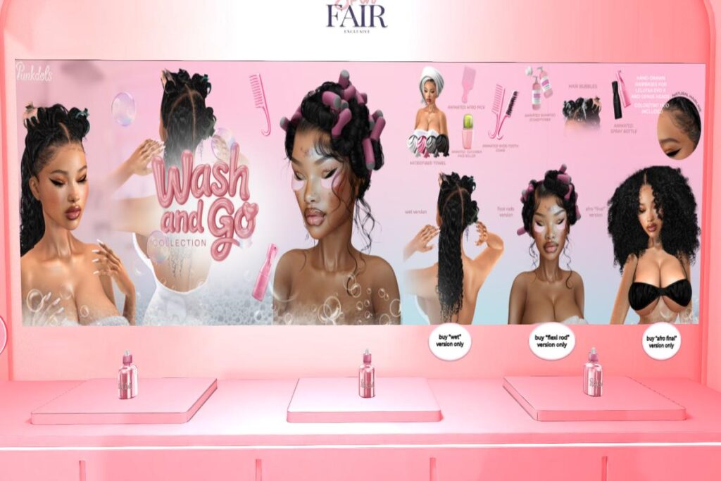 Wash and Go Collection - EvoX/Genus, L$500 each/L$1350 FP