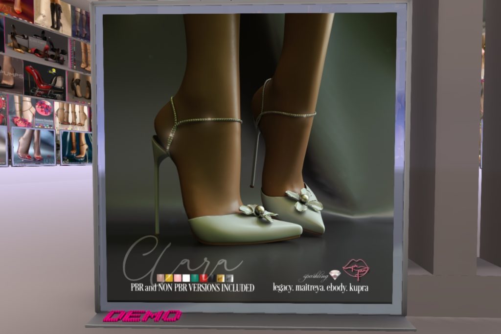 Clara - Inithium/Legacy/Maitreya/Reborn	<a href="http://maps.secondlife.com/secondlife/Pure%20Poison%20District/183/72/21" target="_blank">Teleport</a>