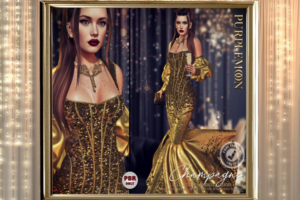 Champagne Gown - Legacy/MaitreyaX/Reborn/+mods, L$325 each/L$1299 FP