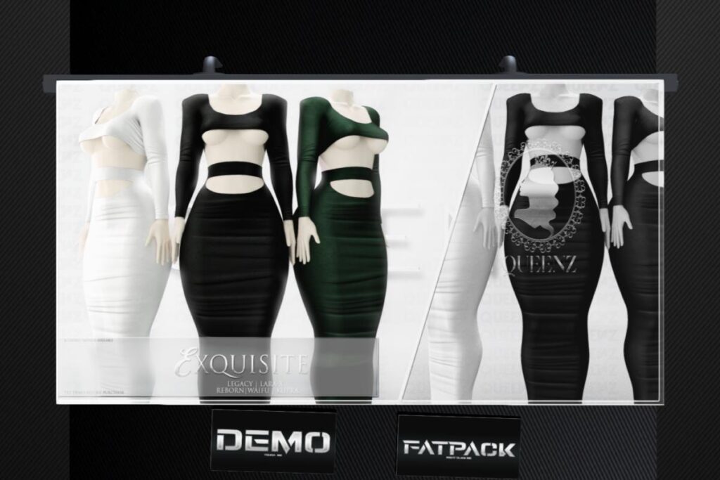 Exquisite Dress - Inithium/Legacy/MaitreyaX/Reborn/+mods, L$230 each/L$1699 FP