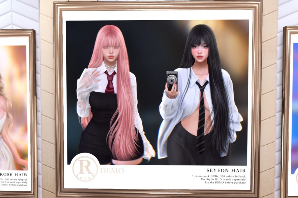 Seyeon Hair, L$355 each/L$955 FP