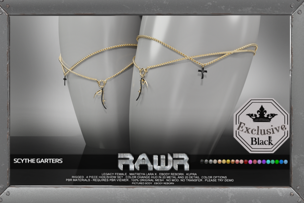 Scythe Necklaces - Inithium/Legacy/MaitreyaX/Reborn, L$299