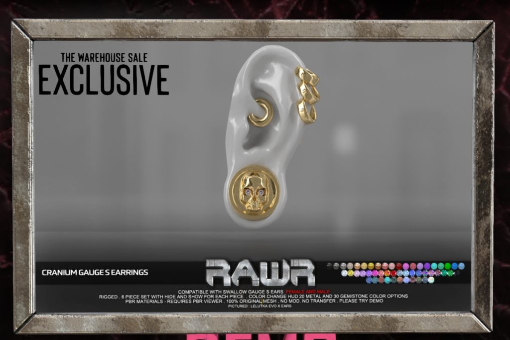 Cranium - Swallow Gauged S, L$225