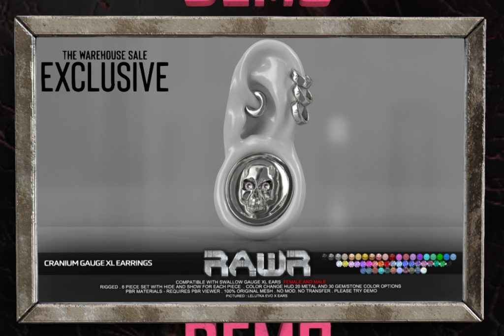 Cranium - Swallow Gauged XL, L$225