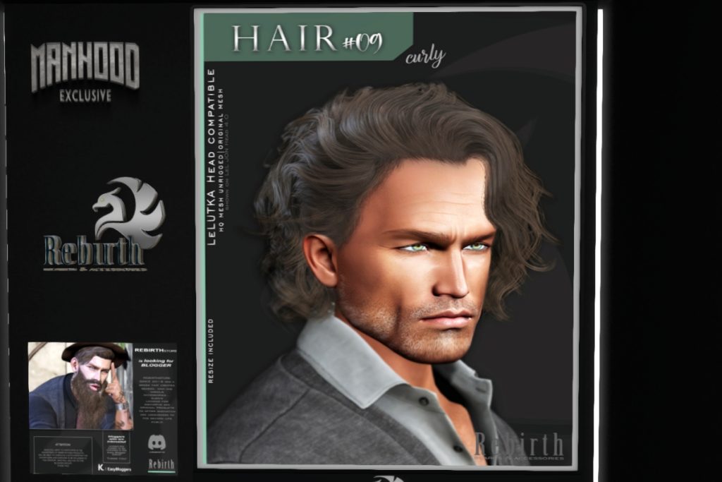 Hair #09, L$349 each/L$879 FP