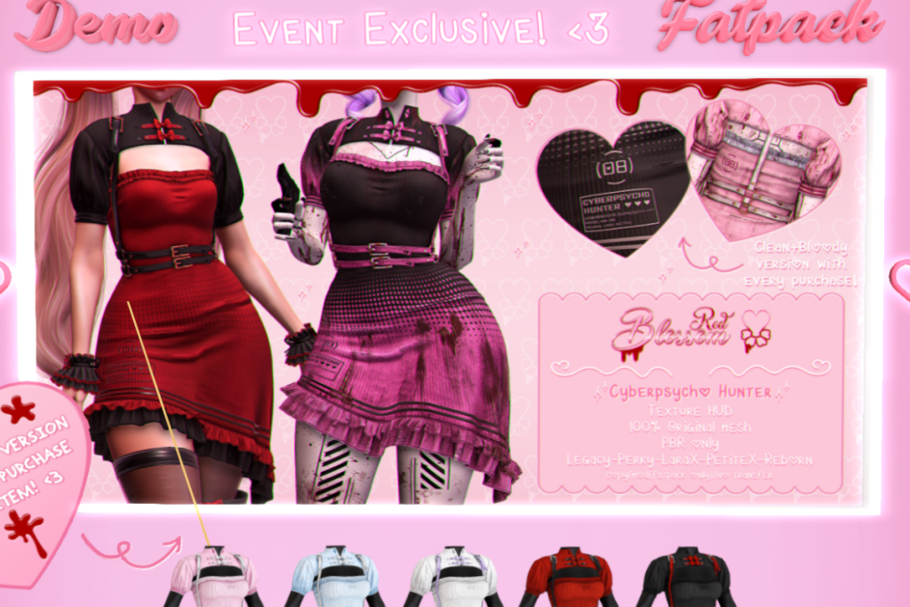 Cyberpsycho Hunter - Legacy/MaitreyaX/Reborn/+mods, L$399 each/L$2199 FP