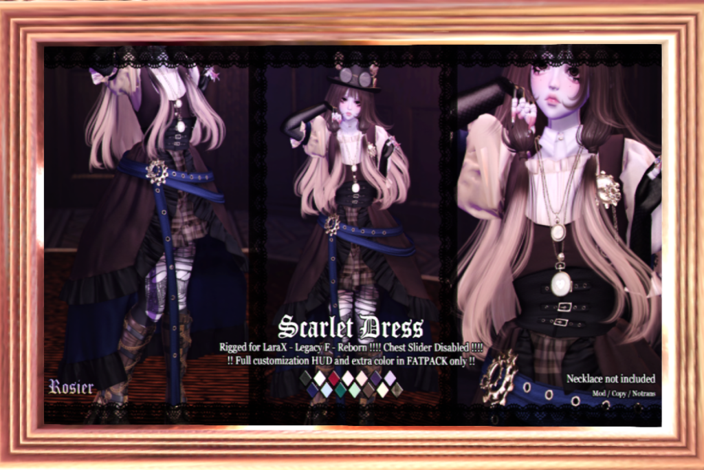 Scarlet Dress - Legacy/MaitreyaX/Reborn, L$289 each/L$1050 FP