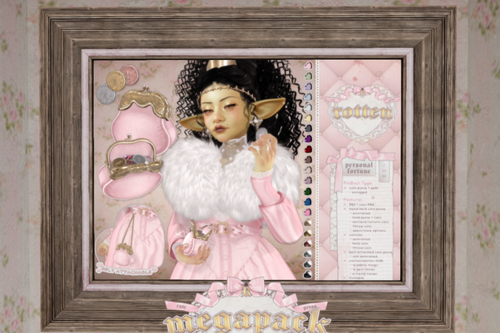 Personal Fortune Holdables, L$299-L$699 each/L$599-L$999 each FP