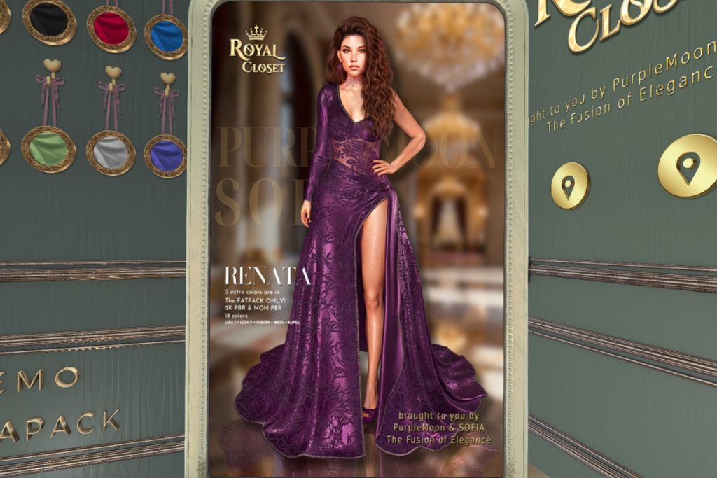Renata Gown - Inithium/Legacy/MaitreyaX/Reborn/+mods, L$325 each/L$2100 FP