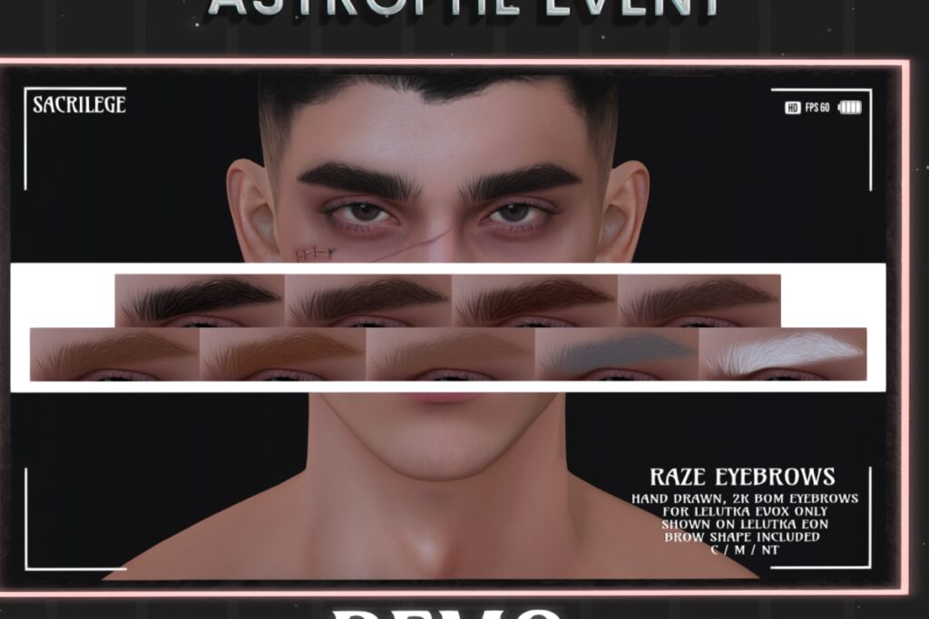 Raze Eyebrows - EvoX, L$299