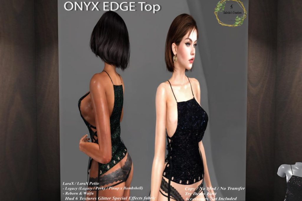 Onyx Edge Top - Legacy/Reborn/+mods, L$150