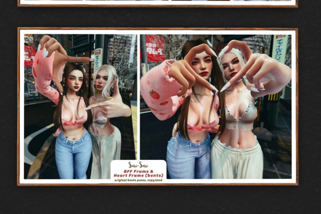 BFF Heart Frame Pose, L$199