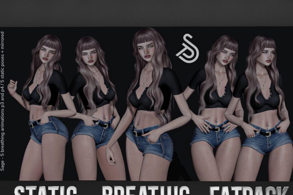 Sage Poses, L$350 each/L$550 FP