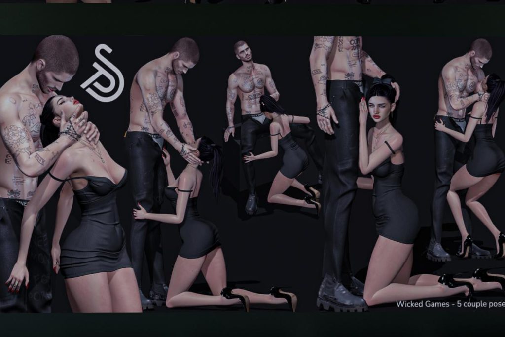 Wicked Games Couple Poses, L$250 each/L$850 FP