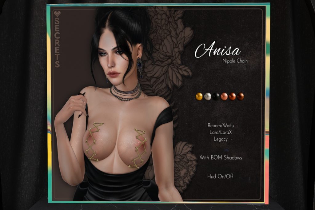 Anisa Nipple Chain - Legacy/Maitreya/Reborn/+mods, L$219 each/L$579 FP