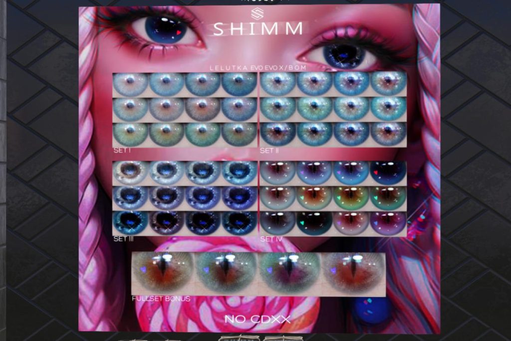 NO CDXX Eyes - Bom/Evo/Evo X, L$288 each/L$1000 FP