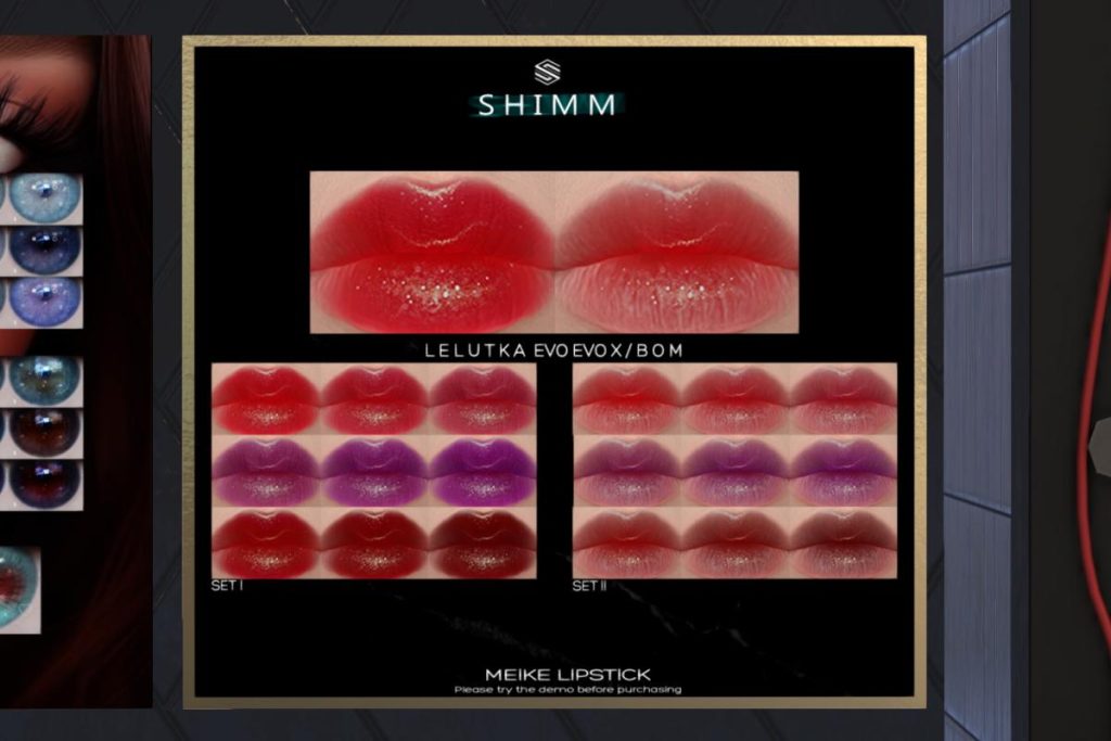 Meike Lipstick - Evo X, L$190 each/L$350 FP