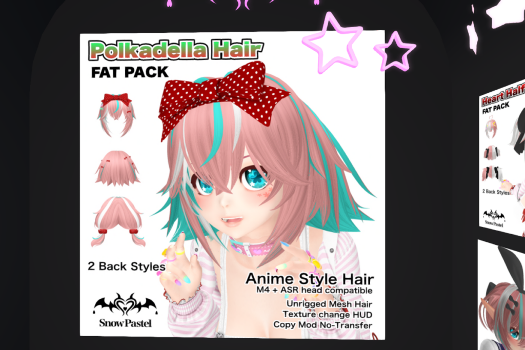 Polkadella Hair, L$500