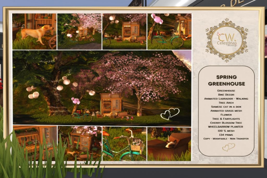 Spring Greenhouse Landscaping &amp; Decor Set, L$150