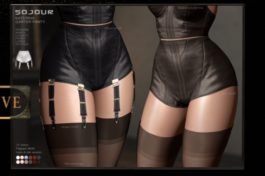 Katerina Garter Panty - Legacy/MaitreyaX/Reborn/+mods, L$249 each/L$1099 FP