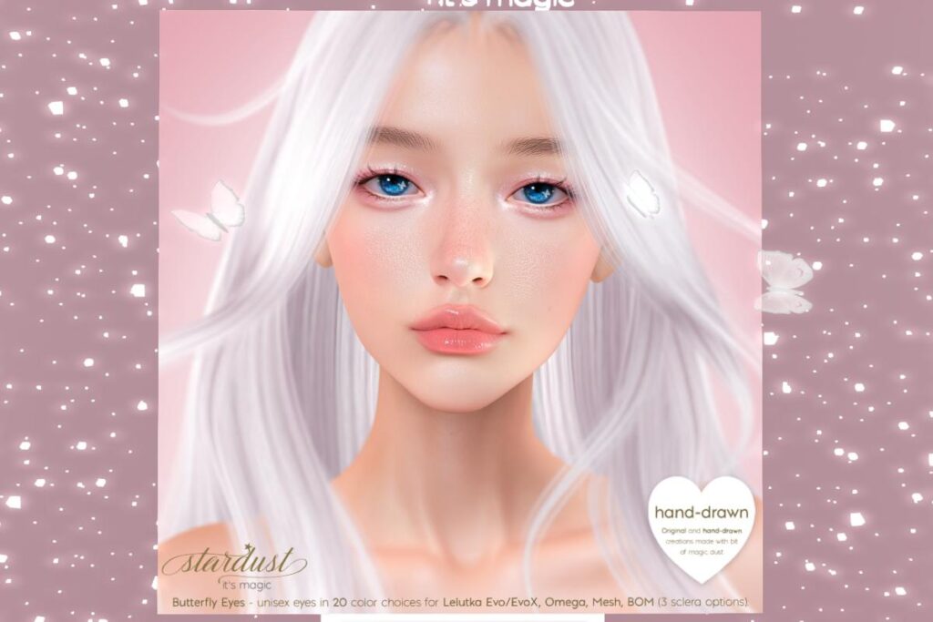 Butterfly Eyes - BOM/EvoX/Mesh/Omega, L$299 each/L$799 FP