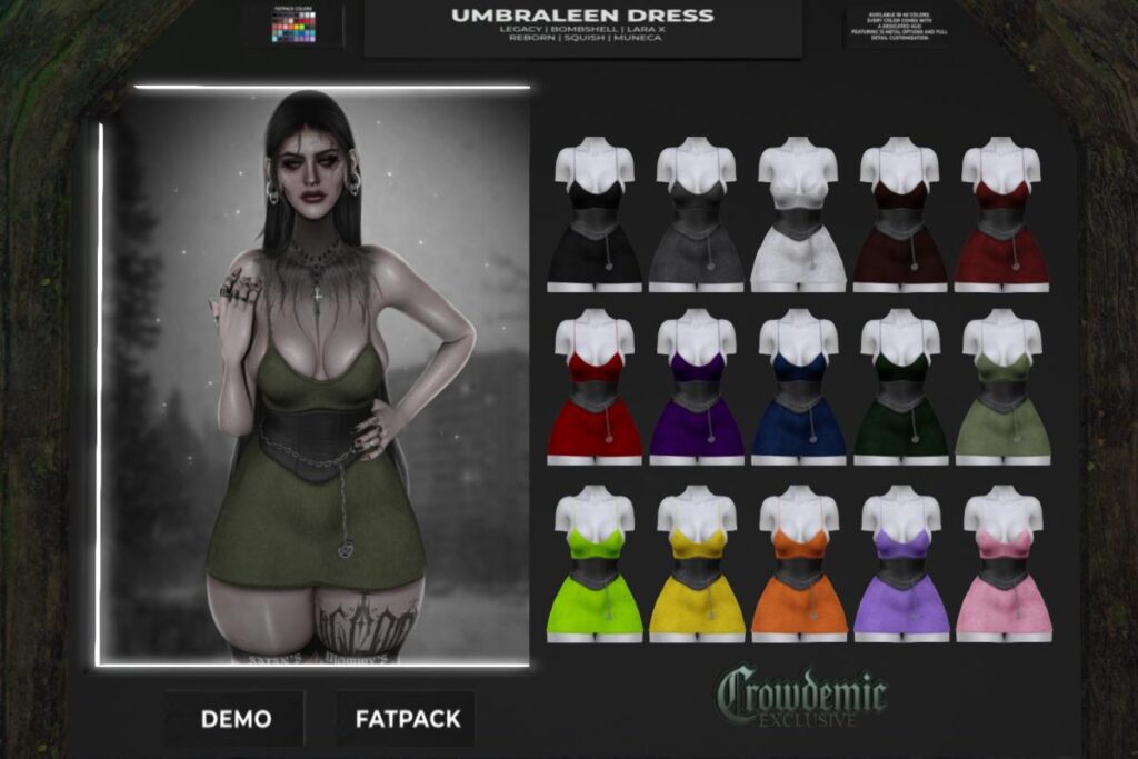 Umbraleen Dress - Legacy/MaitreyaX/Reborn/Yentements/+mods, L$2999 FP