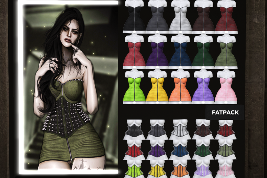 Seraphella Corset and Dress - Legacy/MaitreyaX/Reborn/+mods, L$300 each/L$2999 each FP/L$5499 MP