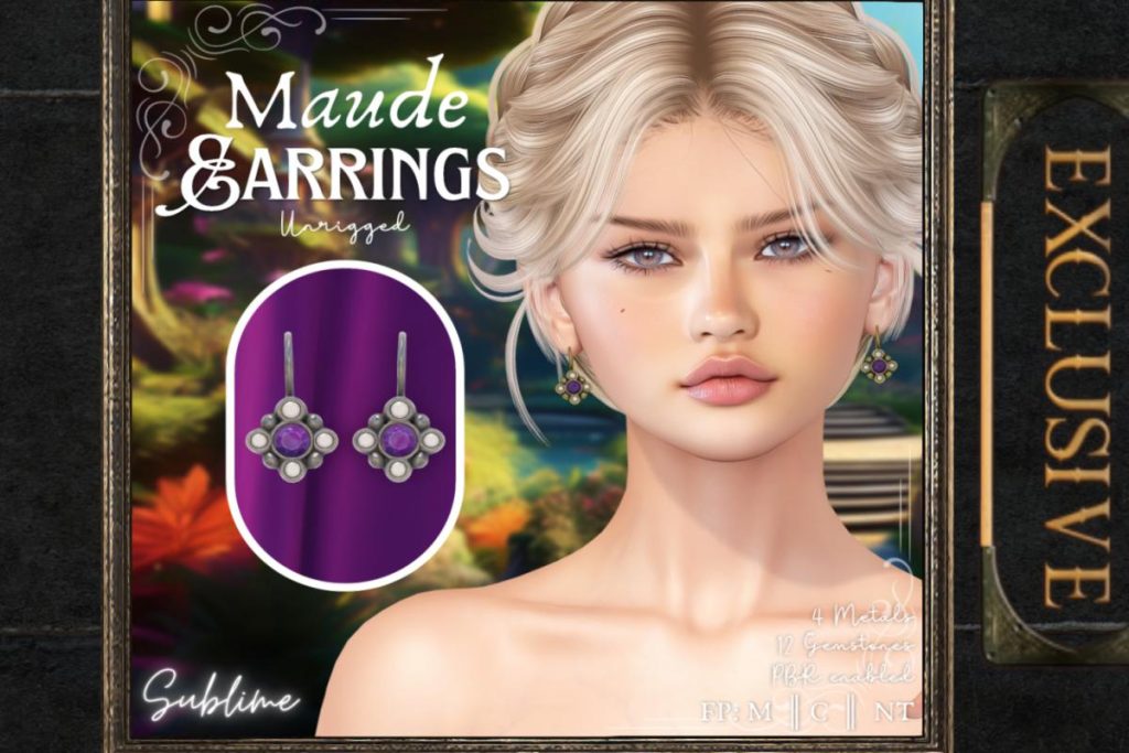 Maude Earrings, L$350
