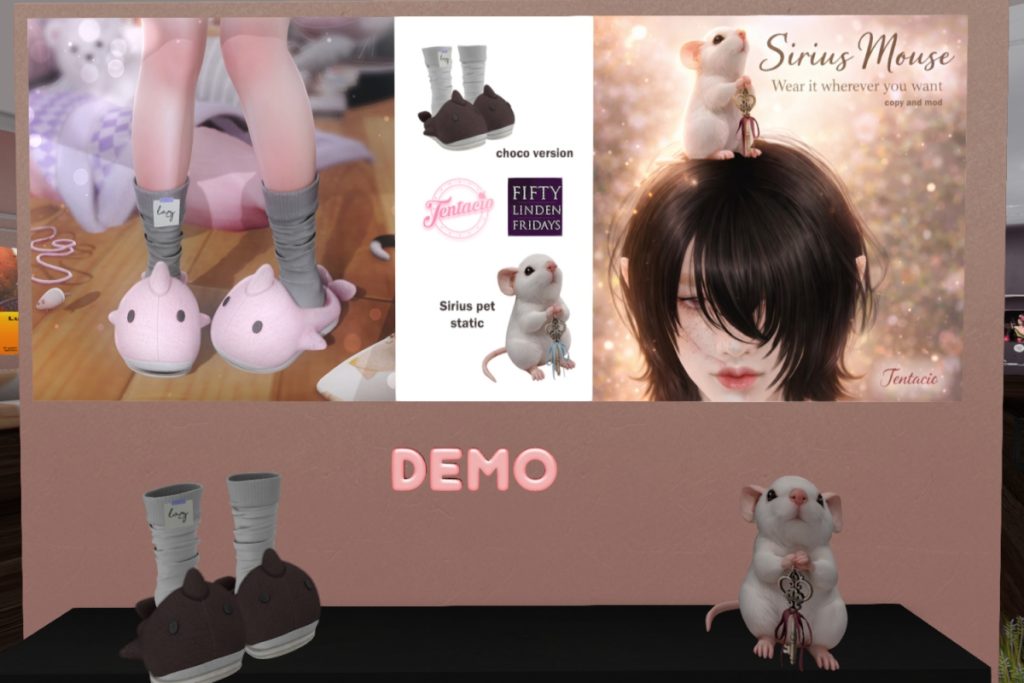 Sirius Mouse | Whale Slippers - Legacy/Maitreya/Reborn	<a href="http://maps.secondlife.com/secondlife/Impulse/75/77/22" target="_blank">Teleport</a>