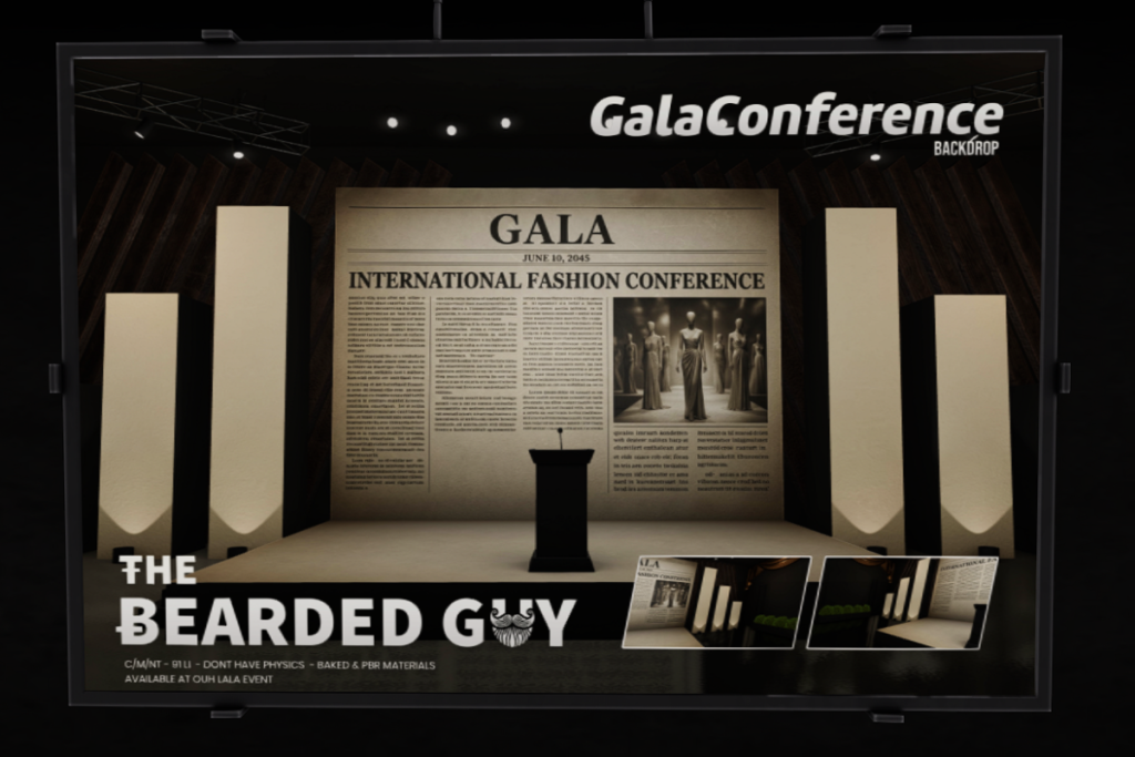 Gala Conference Backdrop, L$299