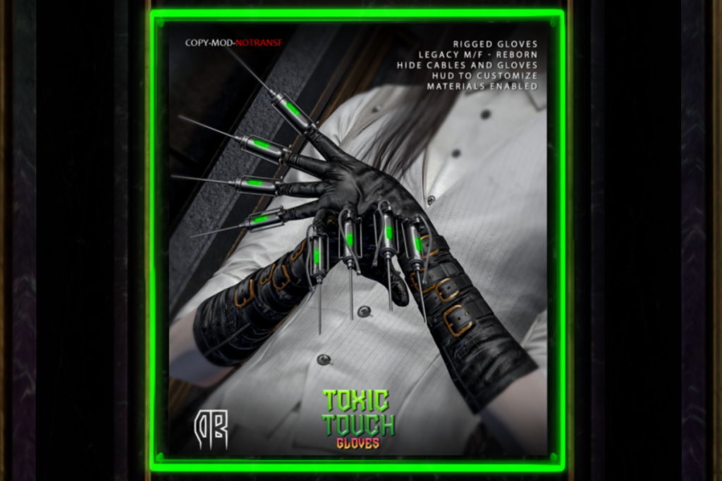 Toxic Touch Gloves - Legacy F+M/Reborn, L$699